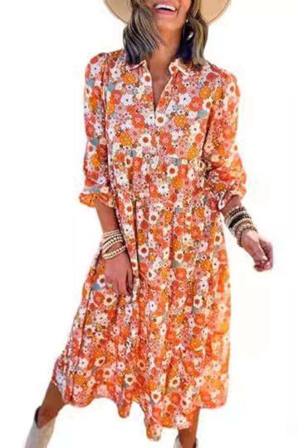 Vestido bohemio fluido