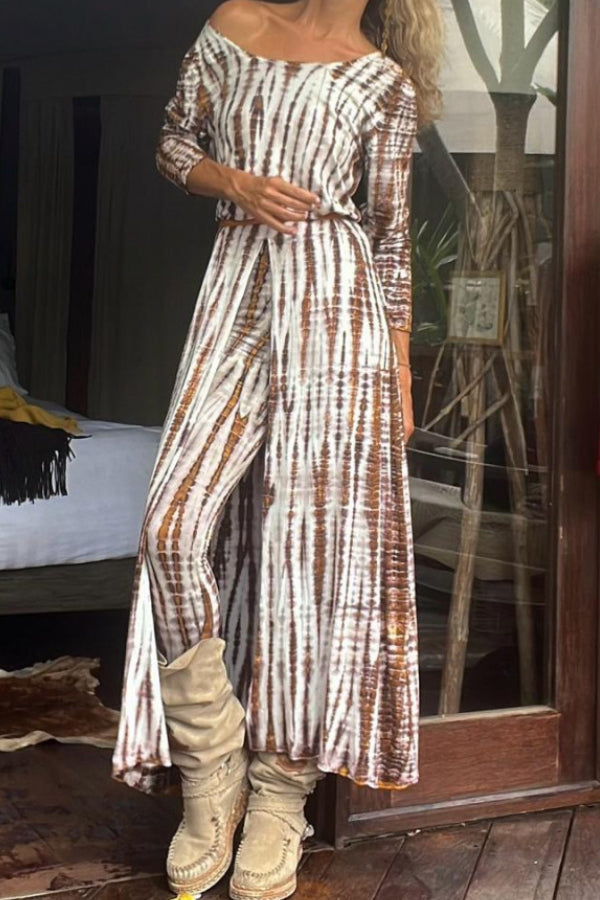 Falda larga elegante y de moda estilo desierto