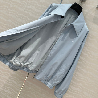 Prada Old Cadre Jacket Blue Cotton