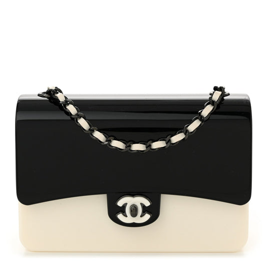 Plexiglass Plexi Coco Bag Black White