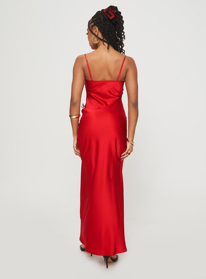 About A Girl Maxi Dress Red