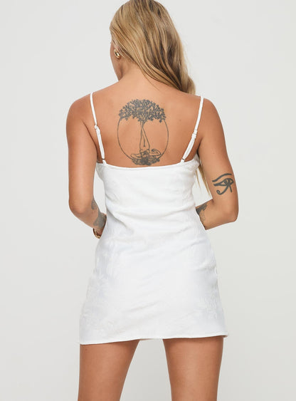 Old Oak Mini Dress White
