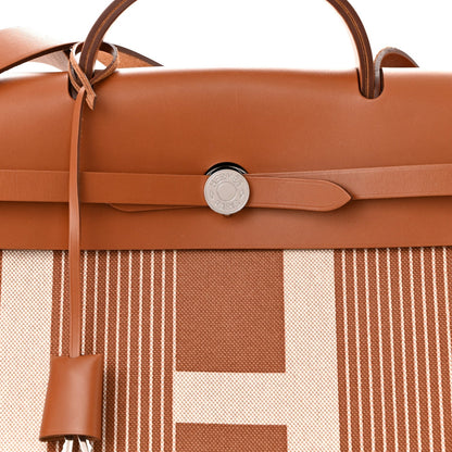 Vache Hunter Toile H Vibration Herbag Zip 39 MM Fauve Ecru Beige