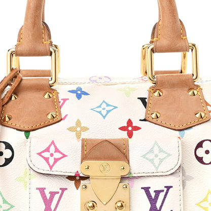 Monogram Multicolor Speedy 30 White