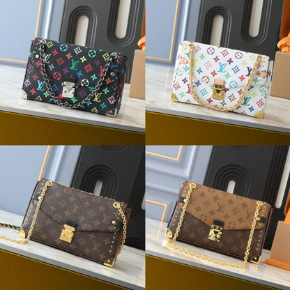 LOUIS VUITTON TRUNKIE BAG COATED CANVAS BROWN 27CM M14526