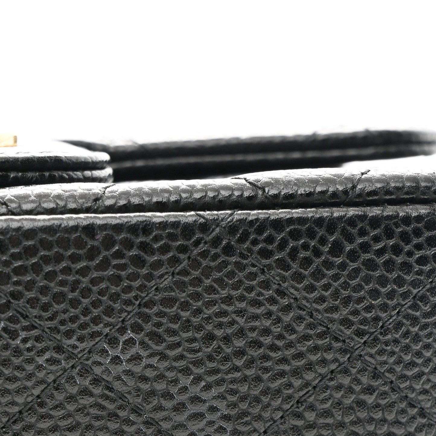 Caviar Quilted Mini Square Flap Black