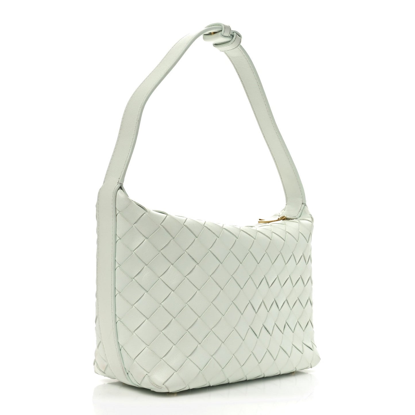 Calfskin Nappa Intrecciato Mini Wallace Glacier Muse