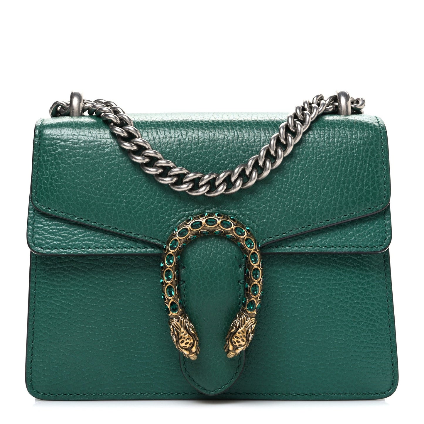 Calfskin Mini Dionysus Shoulder Bag Emerald
