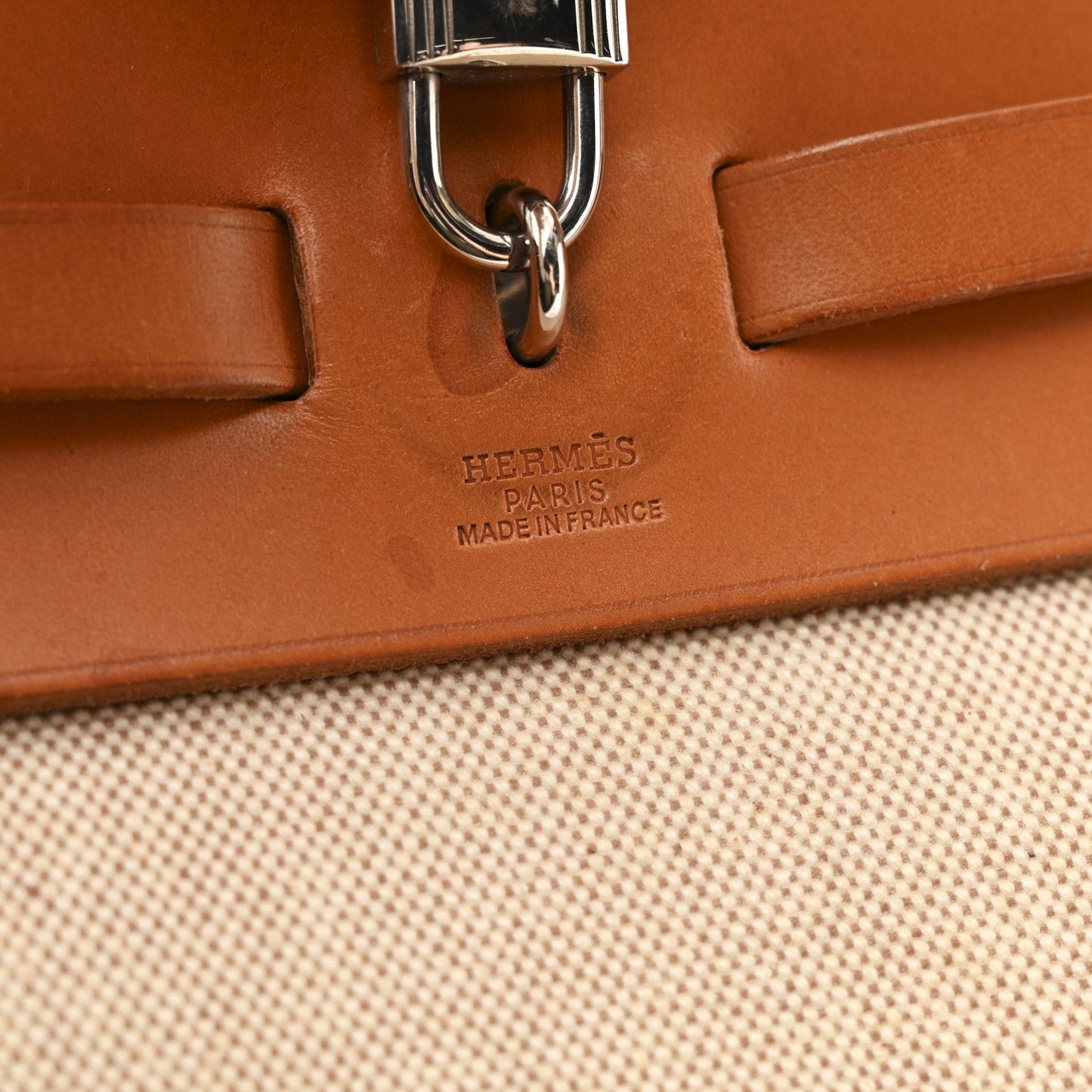 Toile Vache Calfskin Herbag 39 MM Black Natural