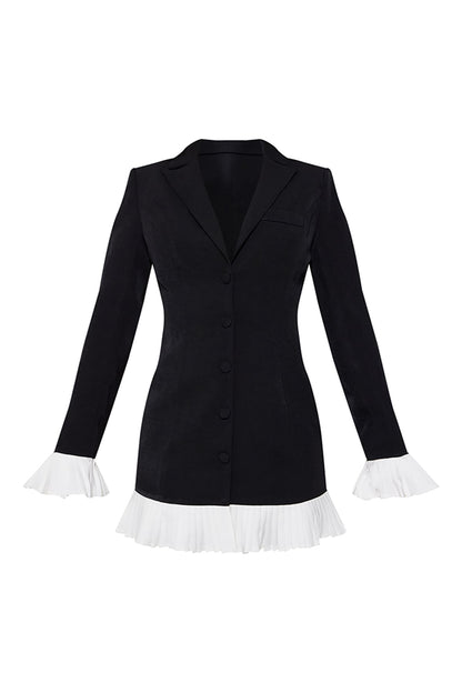 Vestido mini blazer plisado Renee 