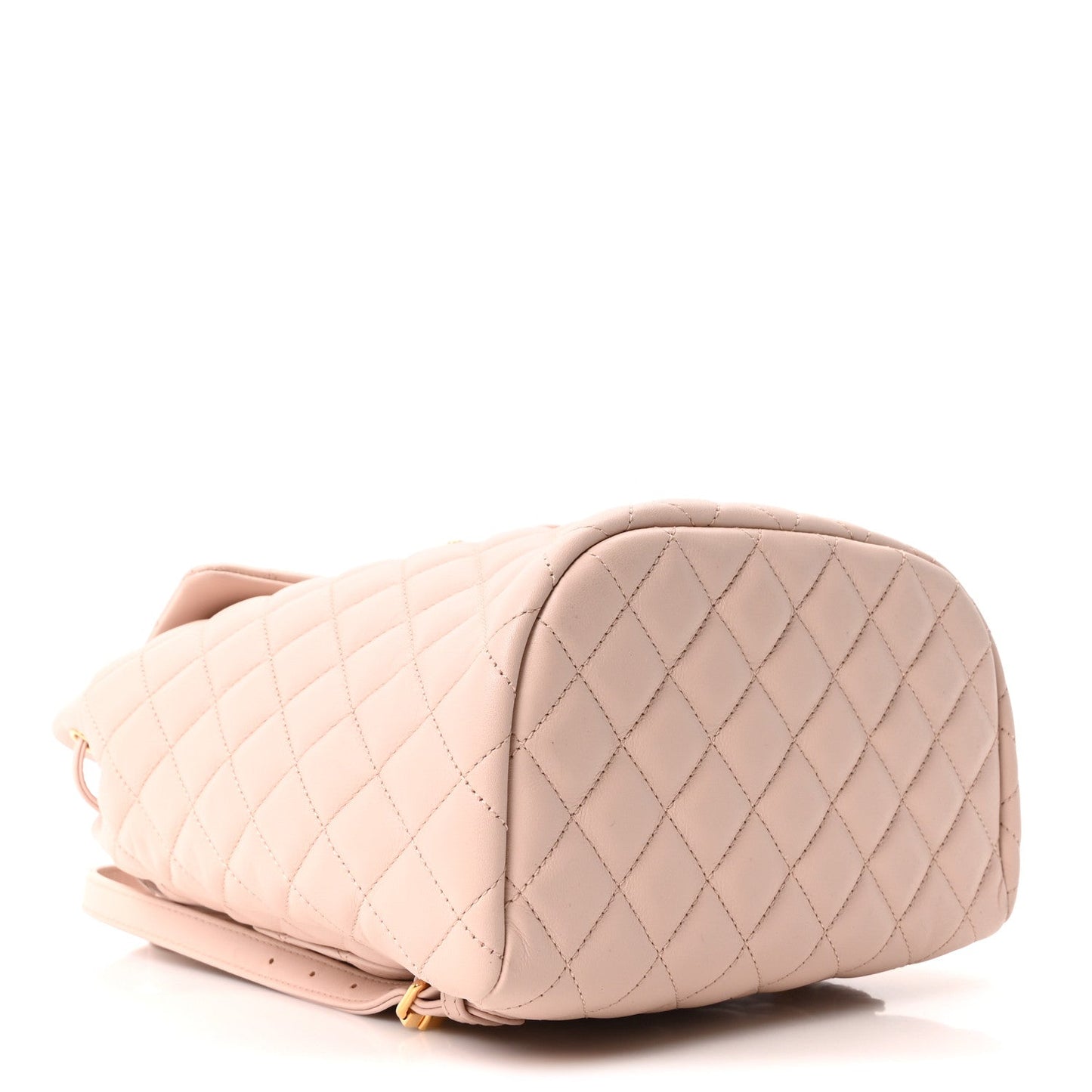 Calfskin Quilted Small Urban Spirit Backpack Beige
