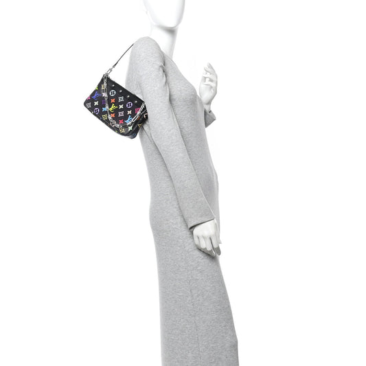 LV X TM Monogram Multicolor Pochette Accessories Black
