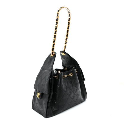 Caviar Quilted Small Chanel 25 Handbag Black