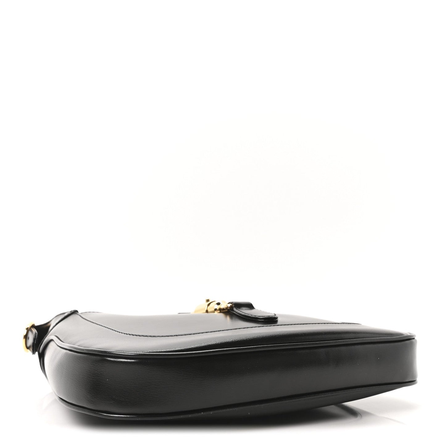 Boarded Dyana Lux Calfskin Small Jackie 1961 Hobo Black