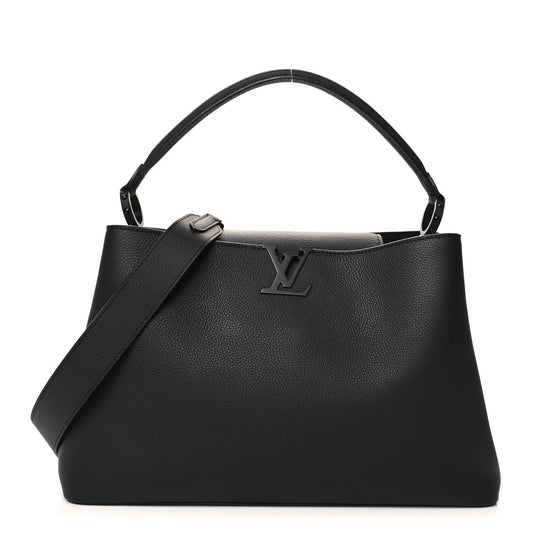 Taurillon Capucines GM Souple Matte Black