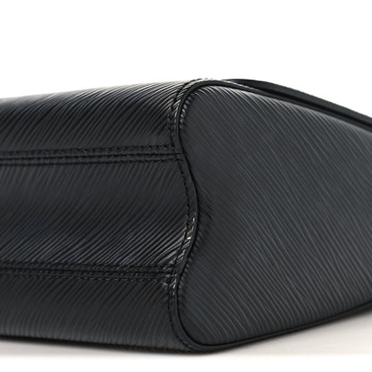 Epi Flowers Twist Shoulder Bag MM  Black