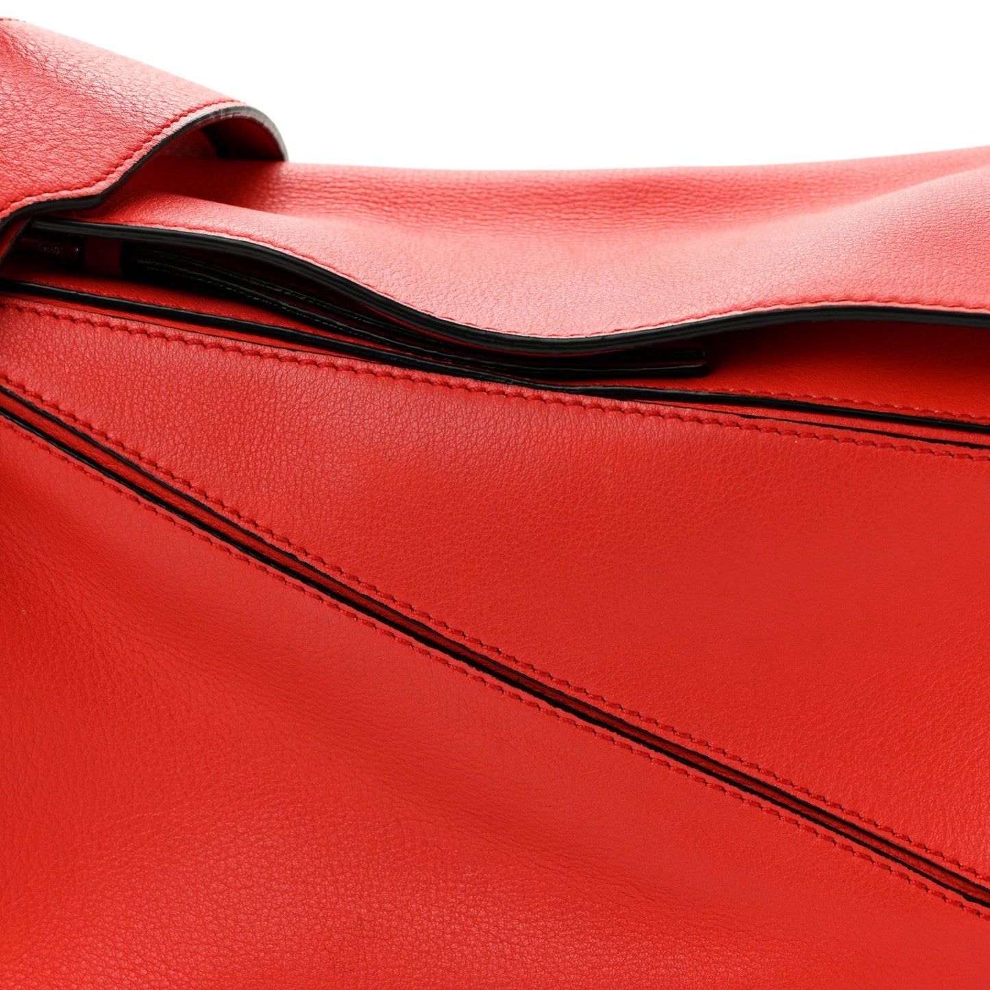 Calfskin Small Puzzle Bag Scarlet