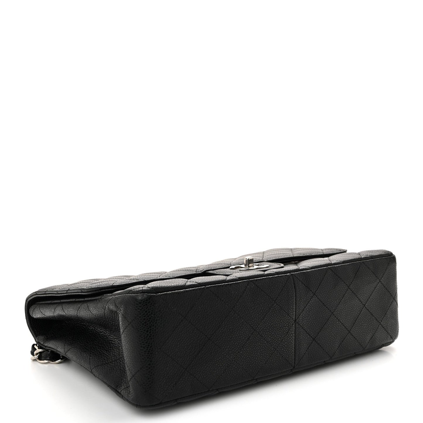 Caviar Quilted Jumbo Single Flap Black