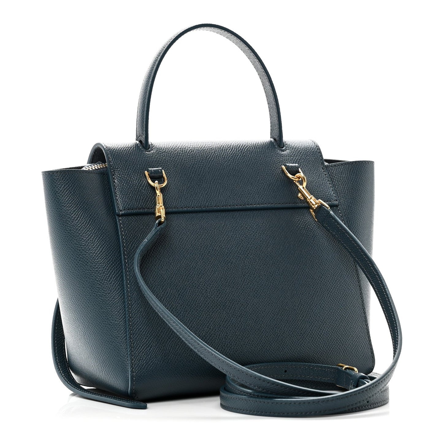 Grained Calfskin Nano Belt Bag Abyss Blue