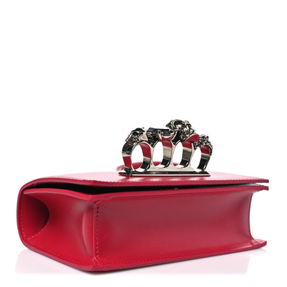 Calfskin Mini Jeweled Knuckle Satchel Lipstick