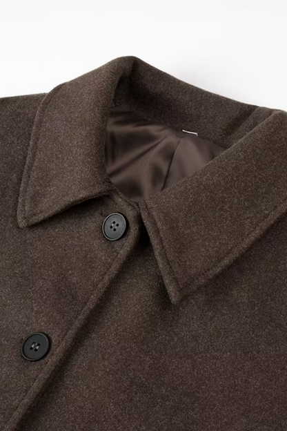 Chaqueta de mezcla de lana texturizada 