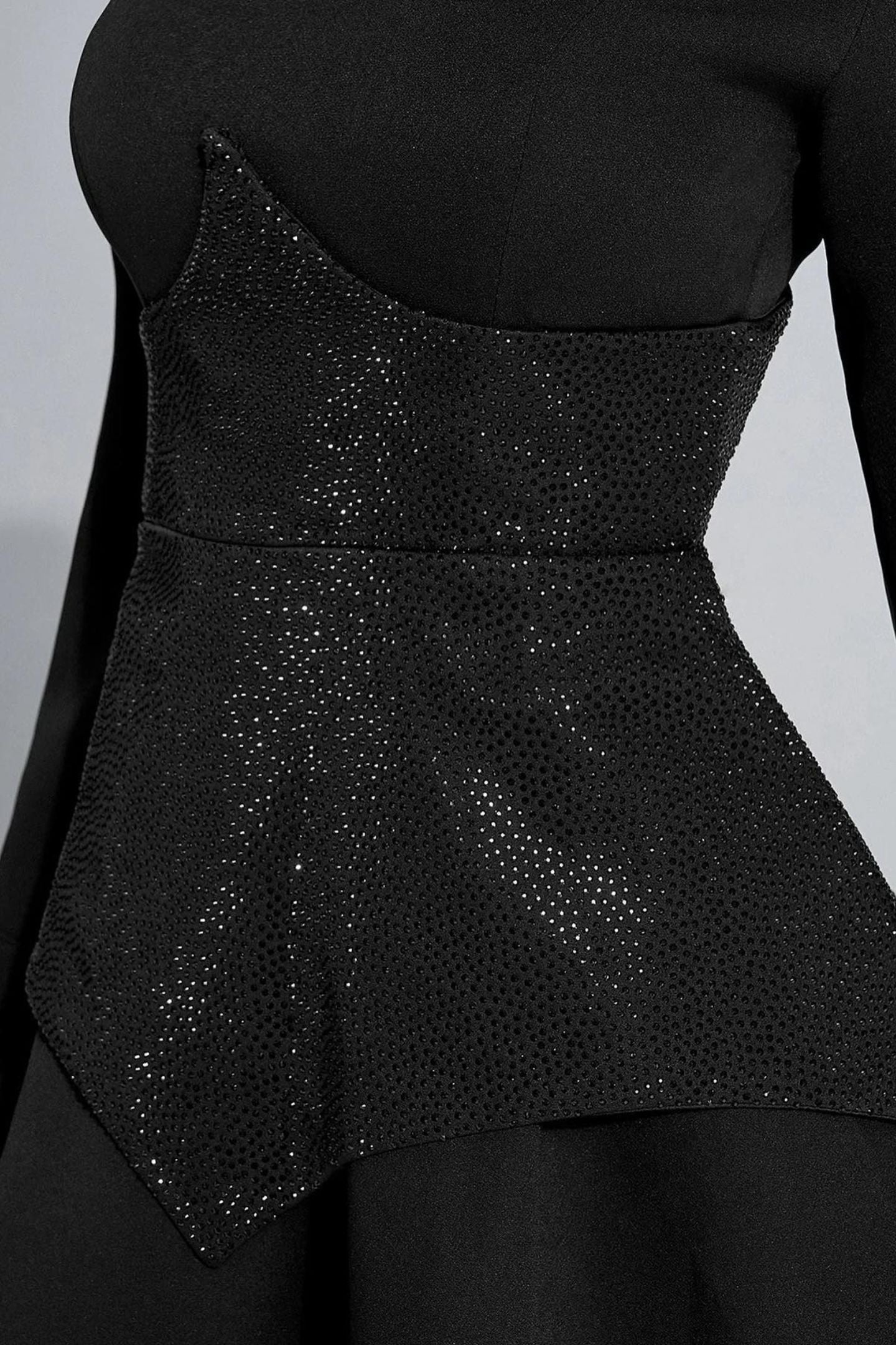 Minivestido de manga larga con adornos Stella 
