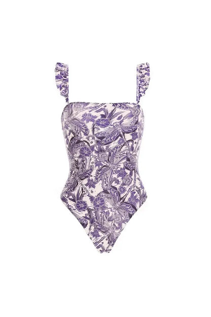 Dragonfly Ruffle Bikini Swimsuit Set