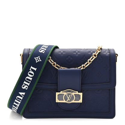 Empreinte Monogram Dauphine MM Blue Myrtle