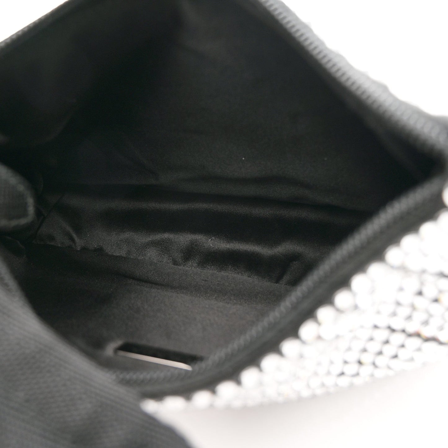 Satin Crystal Mini Re-Edition 2000 Bag Cristal
