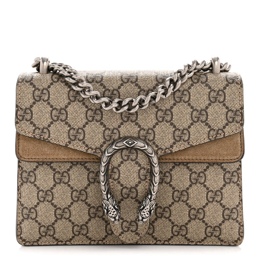 GG Supreme Monogram Mini Dionysus Shoulder Bag Taupe