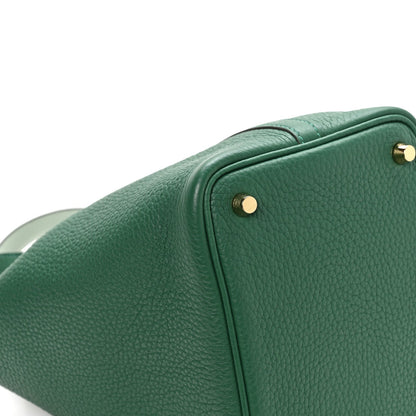 Taurillon Clemence Swift Eclat Picotin Lock 18 Vert Moyen Vert Peppermint