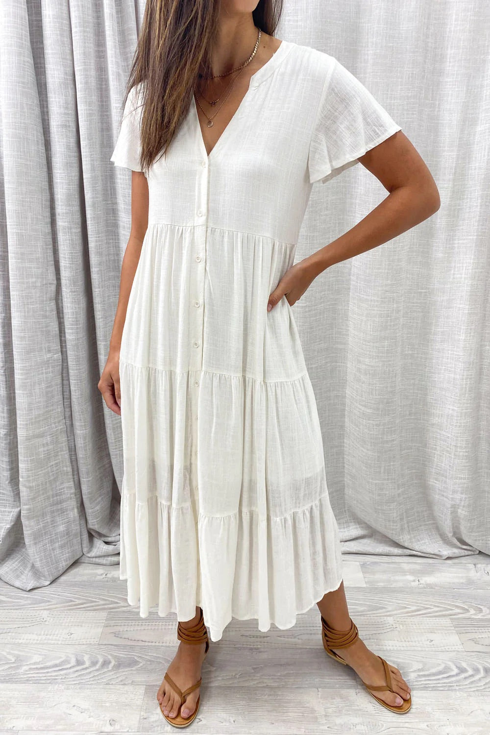 Vestido Tala de simplicidad sofisticada 