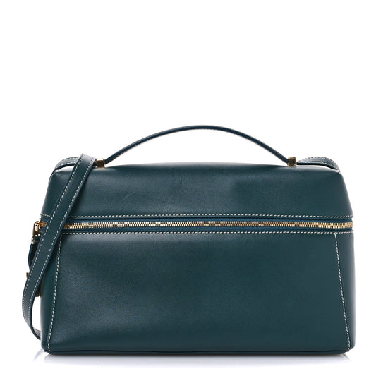 Smooth Calfskin Extra Bag L27 New Petrolio