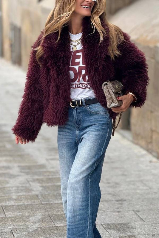Chaqueta polar ideal en tono fucsia