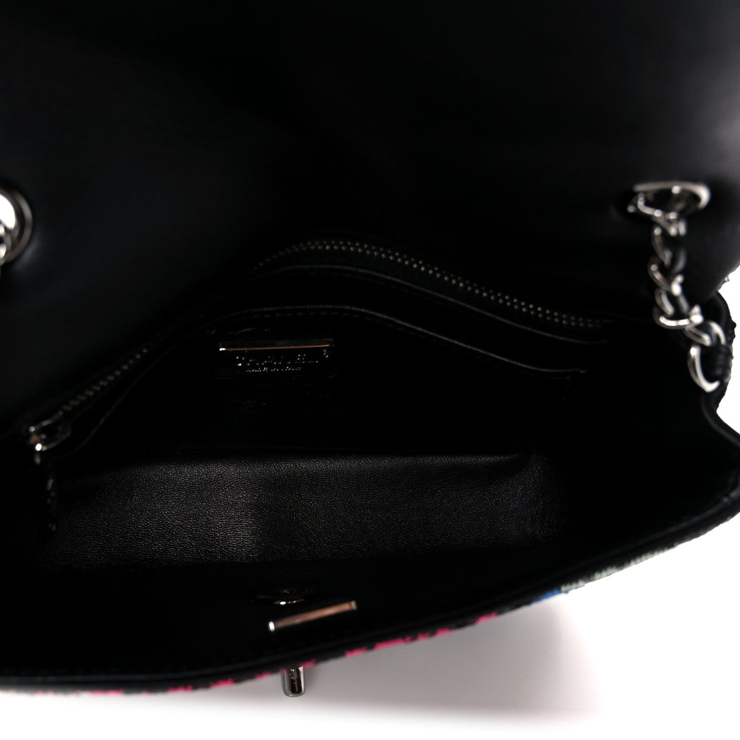 Sequin Logo Small Flap Ruthenium Multicolor