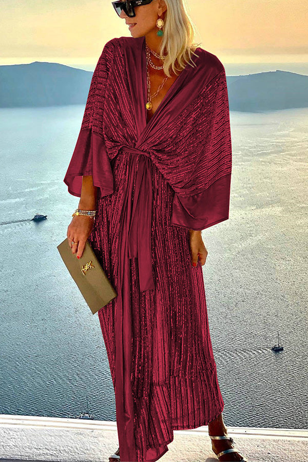 Vestido largo estilo kimono de fiesta estilo corte retro de ensueño