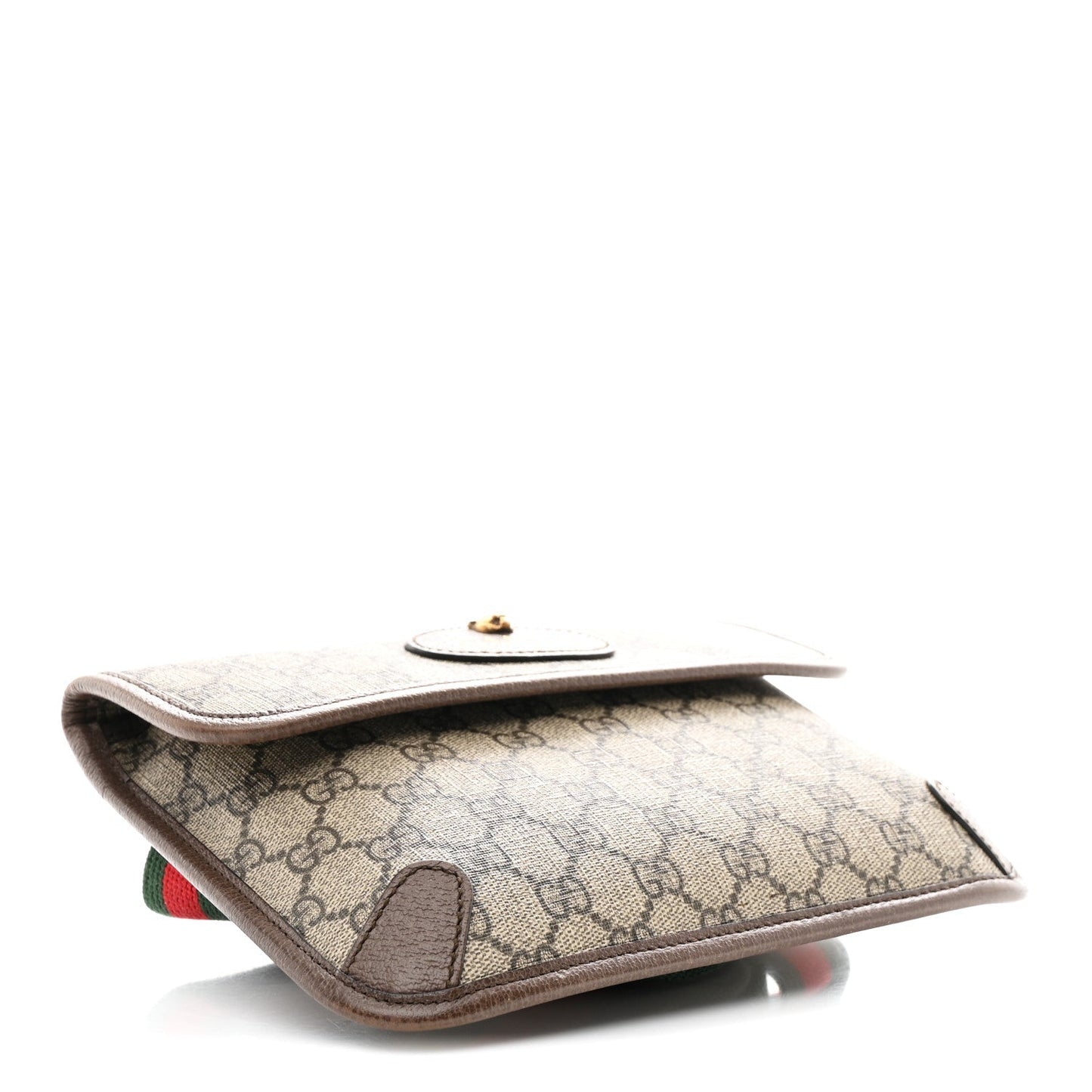 GG Supreme Monogram Neo Vintage Web Belt Bag Brown