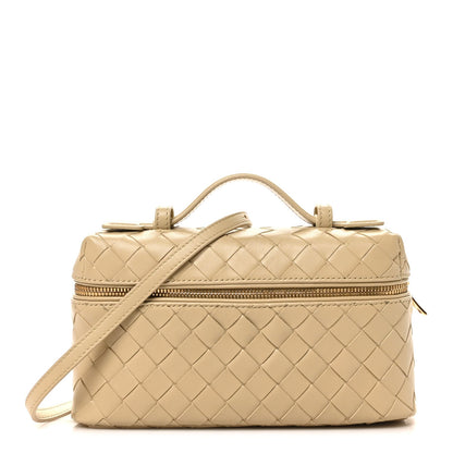Calfskin Intrecciato Bang Bang Vanity Case Ecru