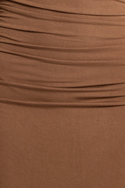 Nelson Long Sleeve Maxi Dress - Mocha