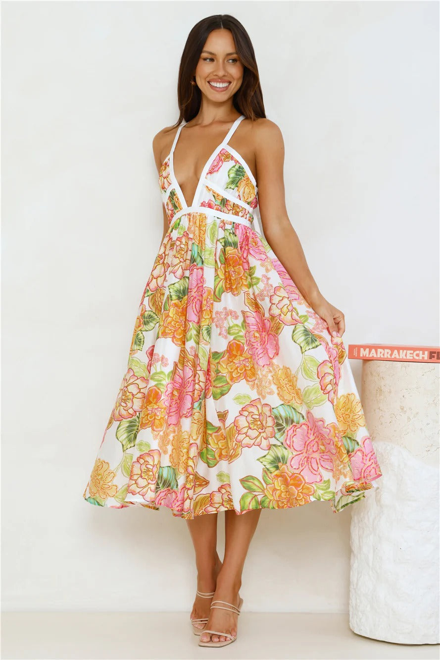 Floral – Boho Chic Vacation Maxi Dress