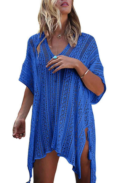Traje de baño de punto hueco con protección solar (4 colores)
