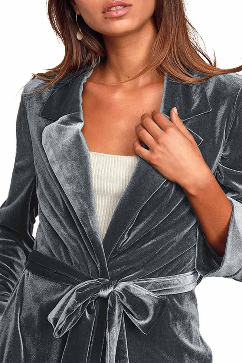 Solid Gold Velvet Cardigan