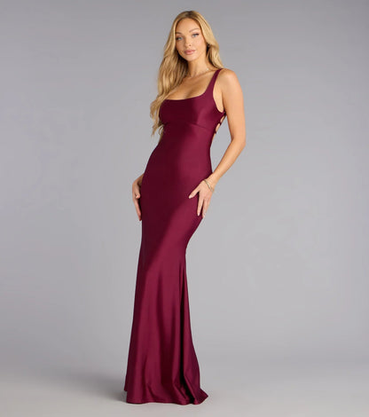 Gabriella Lace-Up Mermaid Formal Dress