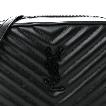 Calfskin Matelasse Monogram Monochrome Lou Camera Bag Black