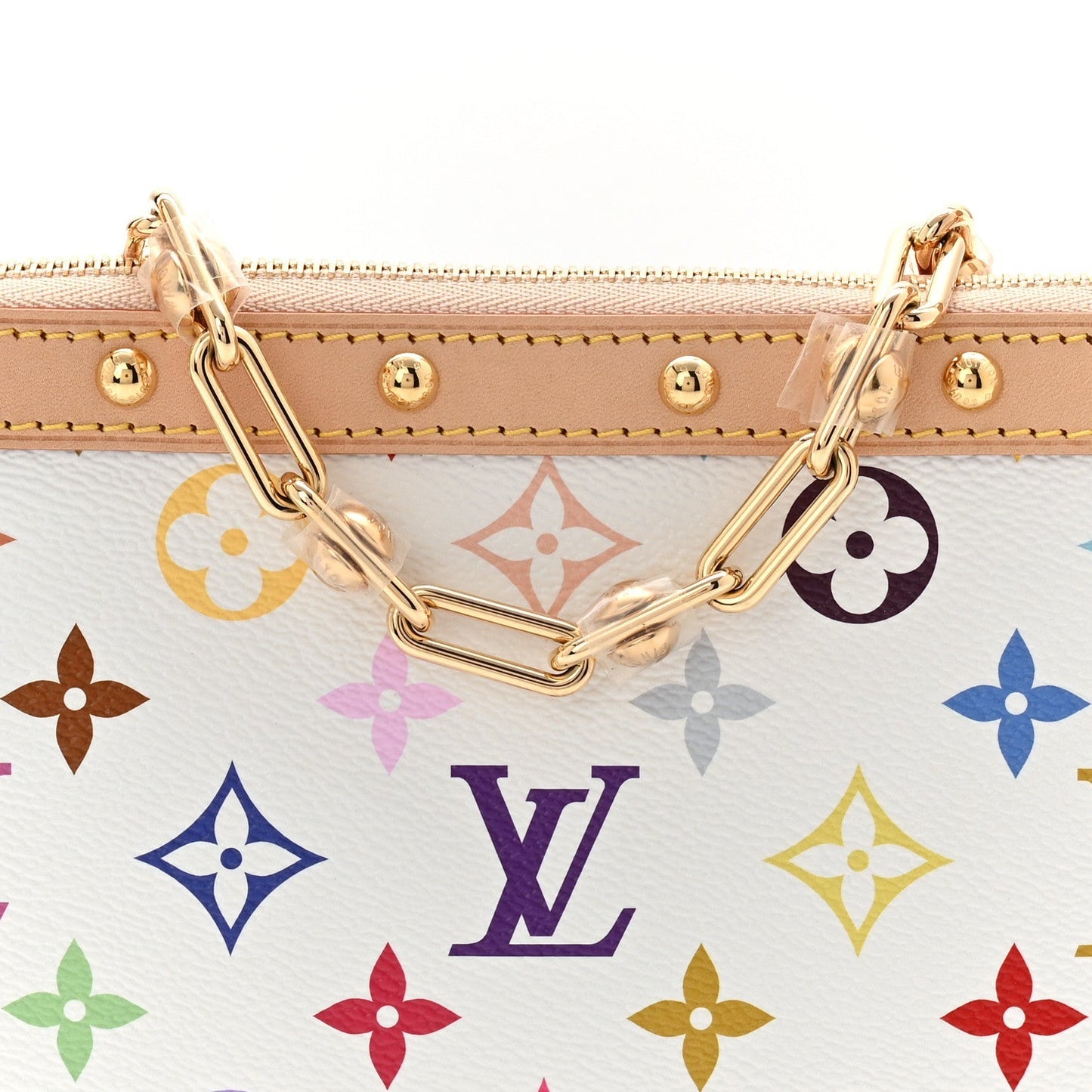 LV X TM Monogram Multicolor Pochette Accessories White