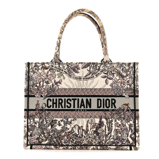 Canvas Embroidered Medium 4 Saisons Hiver Soleil Book Tote Multicolor