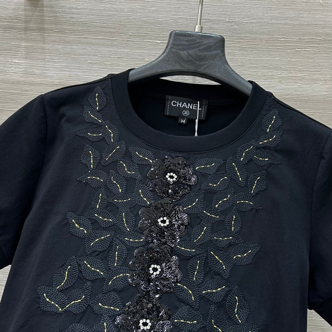 CC 25 T-shirt Black Cotton