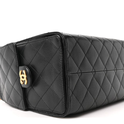 Caviar Quilted Small Chanel 25 Handbag Black