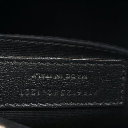 Canvas Calfskin Monogram Lou Camera Bag Black Grey Cream
