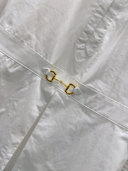 Gucci 25 Shirt Dress White Cotton